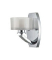 Applique murale Hinkley Verre Opale,Acier Chrome poli