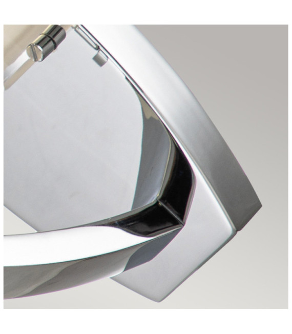 Hinkley wall light Opal glass, Polished chrome steel