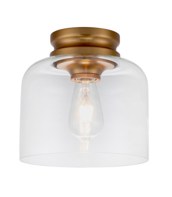 Feiss ceiling light Transparent glass, steel Burnished brass