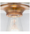 Feiss ceiling light Transparent glass, steel Burnished brass