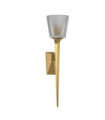 Verity wall light Glass, Steel Brushed brass