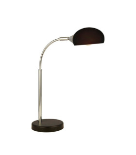 Lampe de table Astro Acier doux,verre Noir,Chromé