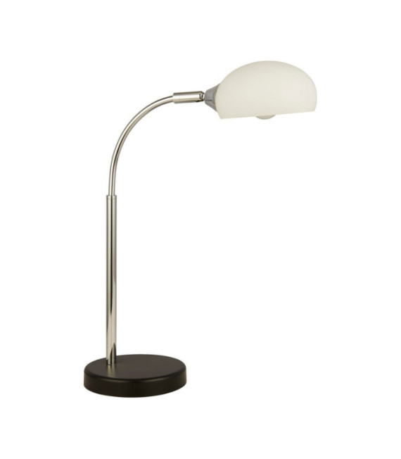 Lámpara de mesa Astro Acero dulce, Vidrio blanco, Blanco ópalo, Cromo
