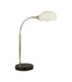 Lampe de table Astro Acier doux,verre Blanc, Blanc Opale, Chrome