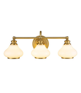 Hinkley wall light Glass, Steel Brushed brass