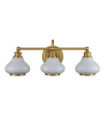 Hinkley wall light Glass, Steel Brushed brass