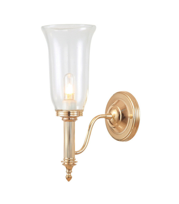 Carroll Wandleuchte Glas, Aluminium Roségold