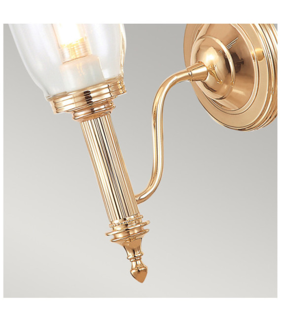 Lampada da parete Carroll Vetro, Alluminio Oro Rosa