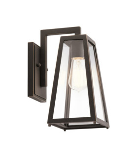 Kichler Außenwandleuchte aus Glas, Aluminium, gebürstete Bronze