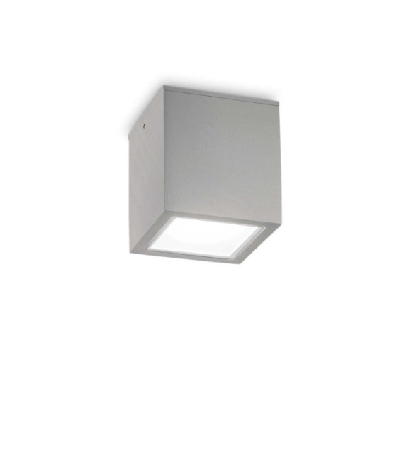 Techo Metall-Deckenleuchte, graues Aluminium