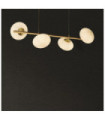 Suspension Pebble Acier doux Blanc, Laiton satiné