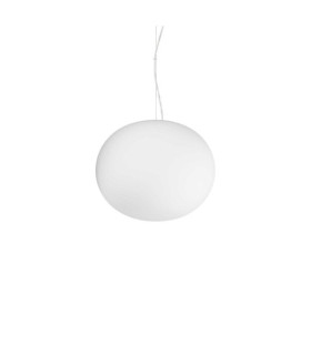 Cotton Pendant Light Metal, White Aluminum