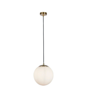 Atom pendant light Mild steel, glass Brass