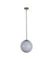 Atom pendant light Mild steel, glass Brass