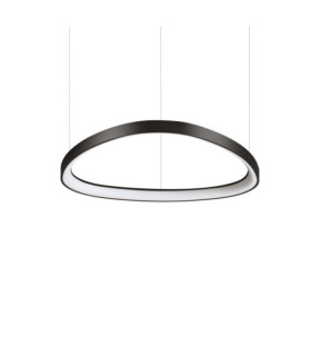 Gemini LED-Pendelleuchte aus Metall, schwarzer Kunststoff