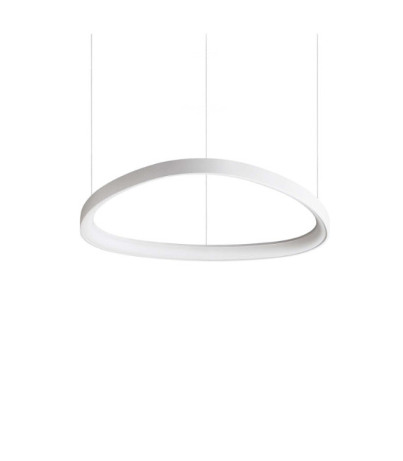 Gemini LED-Pendelleuchte aus Metall, weißem Kunststoff