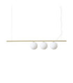 PERLINE Pendant Lamp Glass, Metal Brass