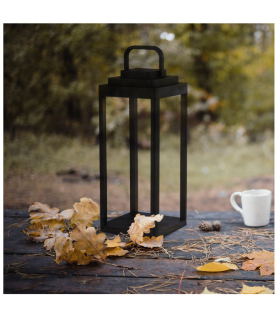 Portobello lámpara de mesa para exterior Aluminio Negro mate, esmerilado