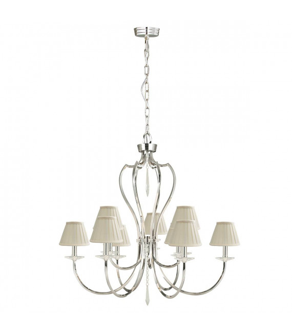 Lampada a sospensione Pimlico, bronzo scuro, 9 lampadine