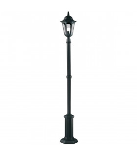 Lámpara de pie parroquial, negra, 104 cm.