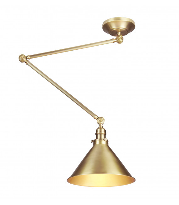 Lampada a sospensione Provence, ottone antico