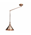 plafonnier ventilateur vintage 2 ampoules e27 max 60w brun patiné