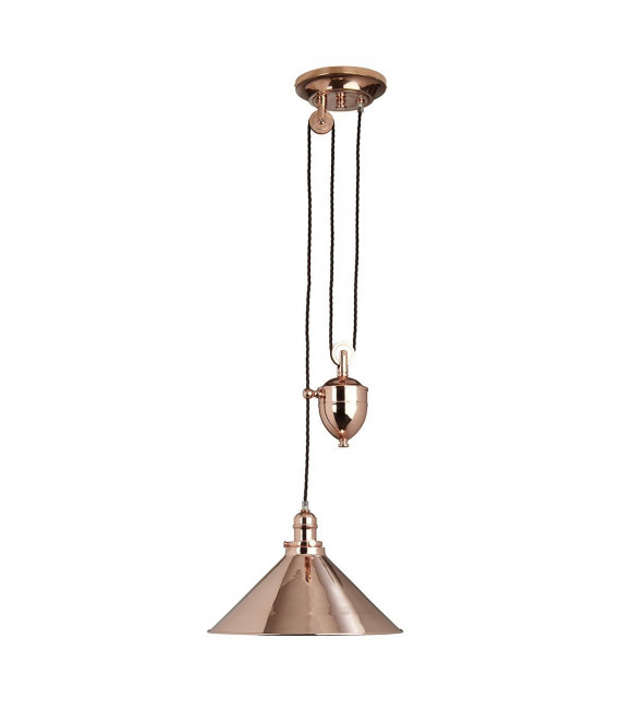 Provence Pendelleuchte, antikes Messing