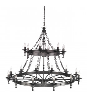 plafonnier ventilateur vintage 2 ampoules e27 max 60w brun patiné