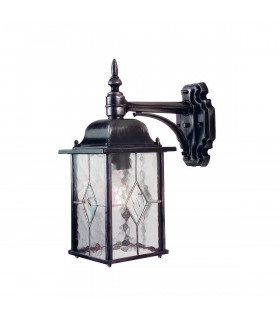 Lampada da parete Wexford, nero / argento