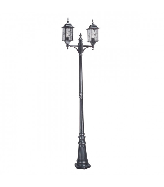 Lampadaire Wexford, noir / argent, 123 cm