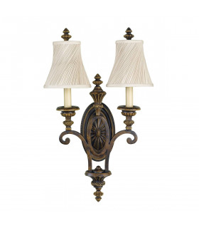 Applique Windemere, ruggine / oro, 2 lampadine