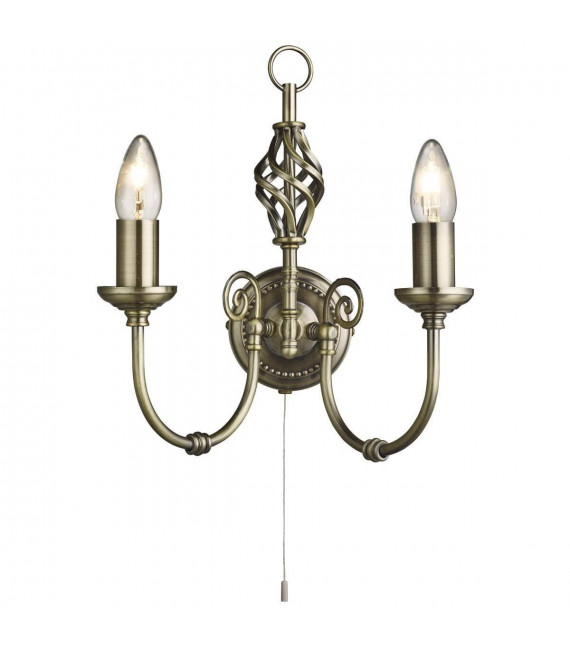 plafonnier ventilateur vintage 2 ampoules e27 max 60w brun patiné