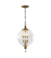 plafonnier ventilateur vintage 2 ampoules e27 max 60w brun patiné