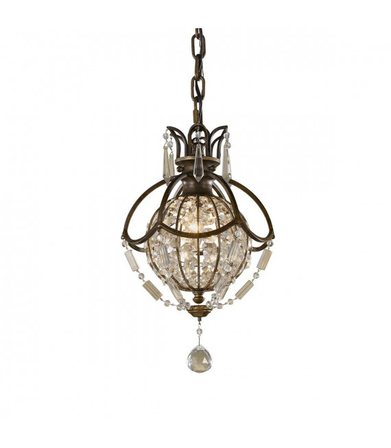 plafonnier ventilateur vintage 2 ampoules e27 max 60w brun patiné