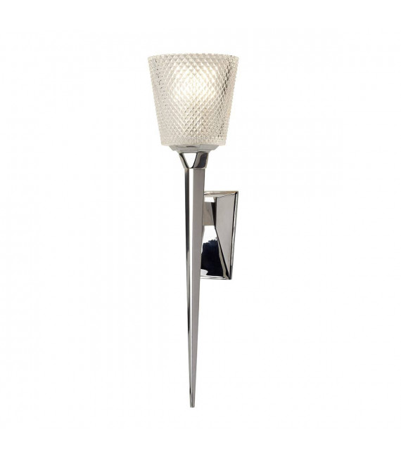 Aplique de baño Verity cromo pulido, vidrio