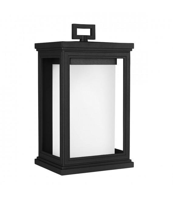 Rosco Laterne, 34,2 cm, schwarz, Opalglas, IP44