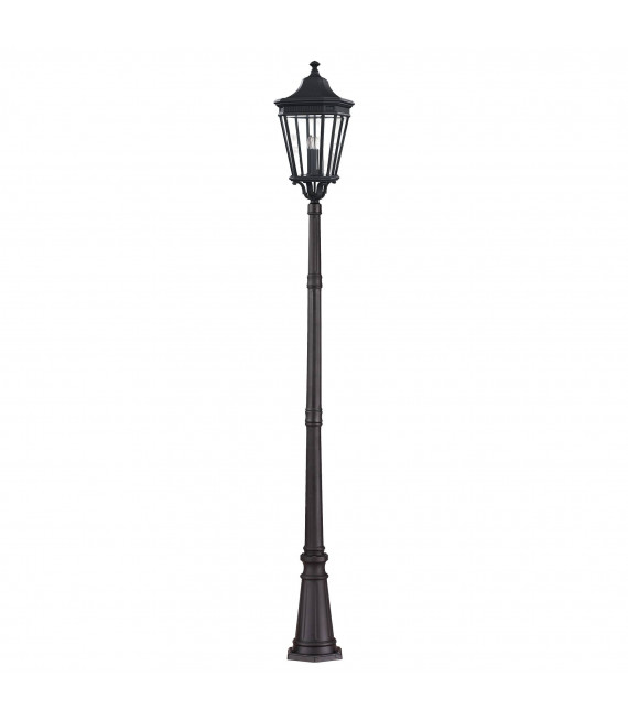 Lámpara de pie Costwold, negra, 110 cm.