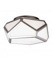 Applique Diamond, nickel poli et verre opale