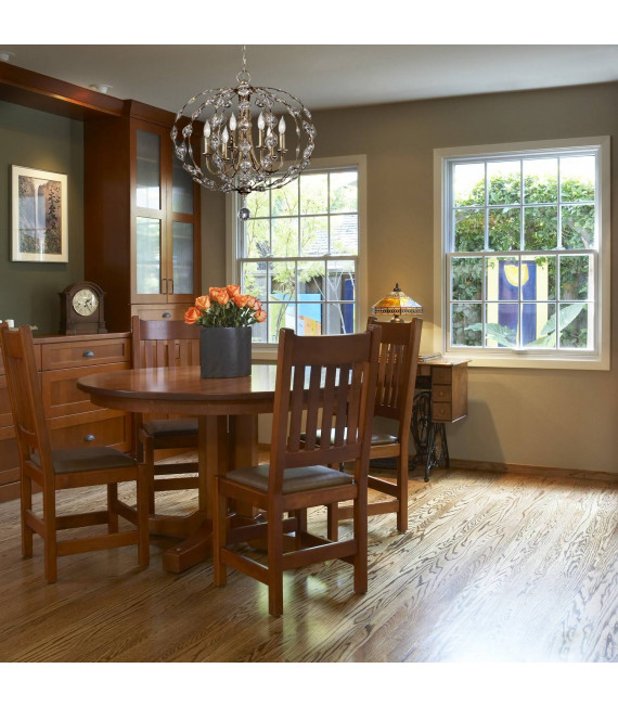 Gianna Anhänger, Silber und Kristall, 4 Glühbirnen