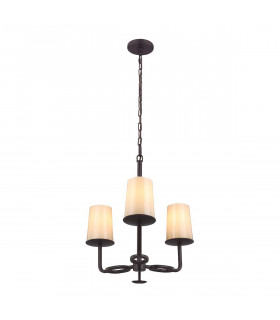 Lampada da parete Huntley, bronzo scuro e vetro sinterizzato, 1 lampadina