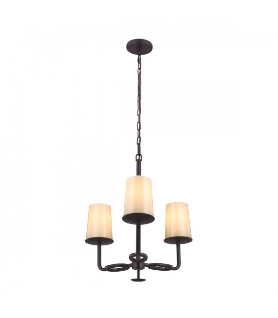 Applique Huntley, Bronze foncé et verre fritté, 1 ampoule