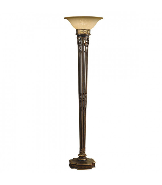 Broderick Stehleuchte mit Scavo Glasschirm