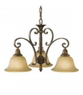 Kelham Wandleuchte, vergoldete Bronze und Scavo Glas, 1 Glühbirne
