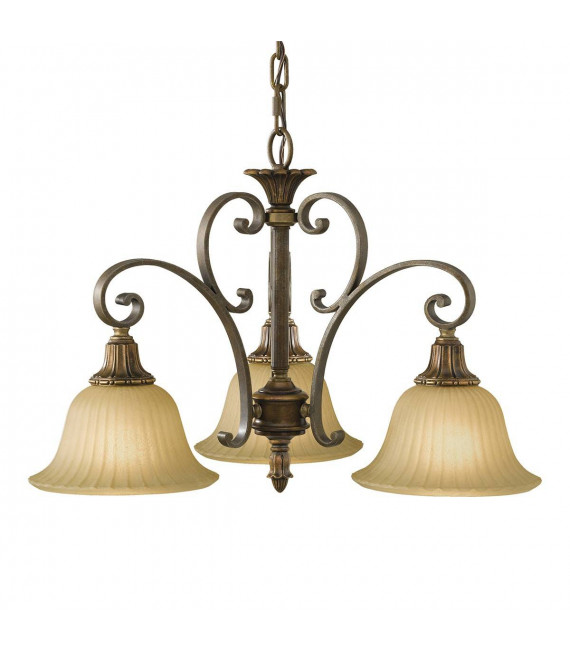 Kelham Wandleuchte, vergoldete Bronze und Scavo Glas, 1 Glühbirne
