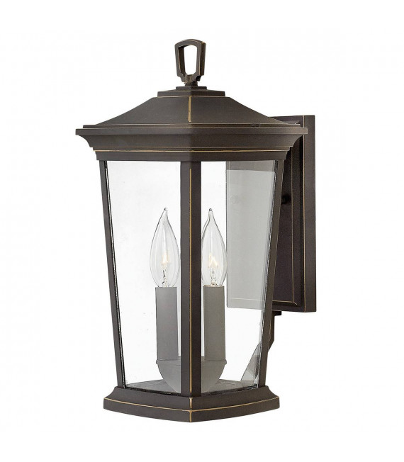 Applique per esterno Bromlay, 38,8 cm, bronzo lucidato a olio, 2 luci