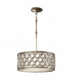 Applique Lucia, argent bruni et cristal, 1 ampoule