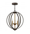 plafonnier ventilateur vintage 2 ampoules e27 max 60w brun patiné