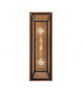 Aplique Fulton, bronce, 2 luces