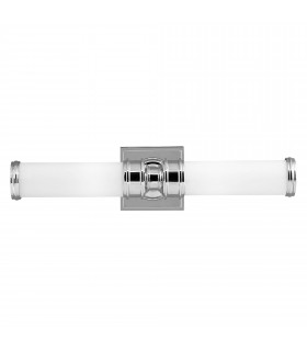 Lámpara de pared Payne, cromo pulido y cristal opal, 1 bombilla