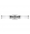 Applique Payne Ornate, chrome poli et verre opale, 1 ampoule